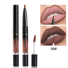 Load image into Gallery viewer, Waterproof Lipstick Pencil Double Head Matte Nude Lipstick Pen
