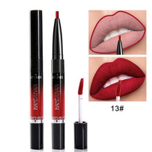 Load image into Gallery viewer, Waterproof Lipstick Pencil Double Head Matte Nude Lipstick Pen