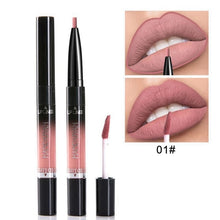 Load image into Gallery viewer, Waterproof Lipstick Pencil Double Head Matte Nude Lipstick Pen